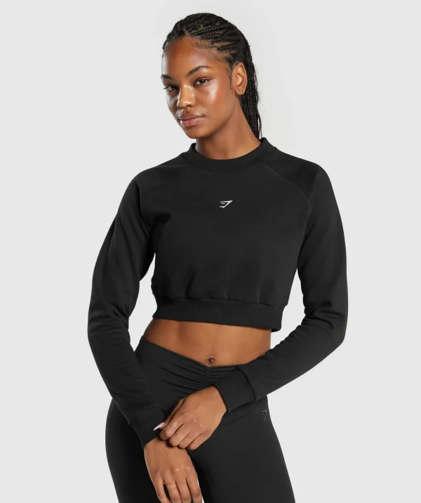 Training Fleece Cropped Sweatshirt