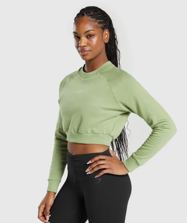 Training Fleece Cropped Sweatshirt