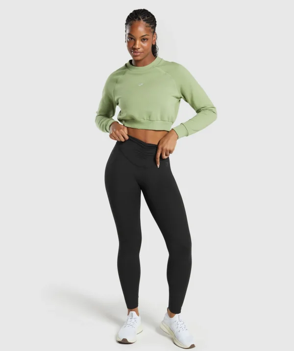 Training Fleece Cropped Sweatshirt