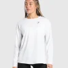 Training Oversized Cotton Long Sleeve Top