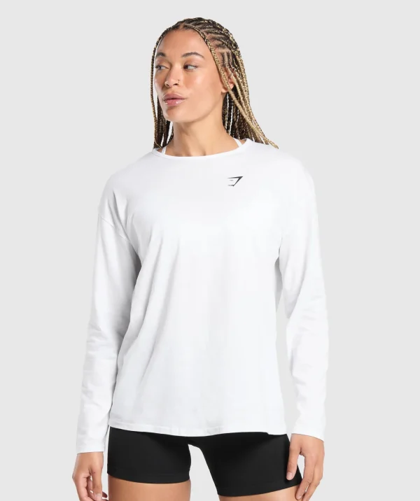 Training Oversized Cotton Long Sleeve Top