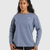 Training Oversized Cotton Long Sleeve Top