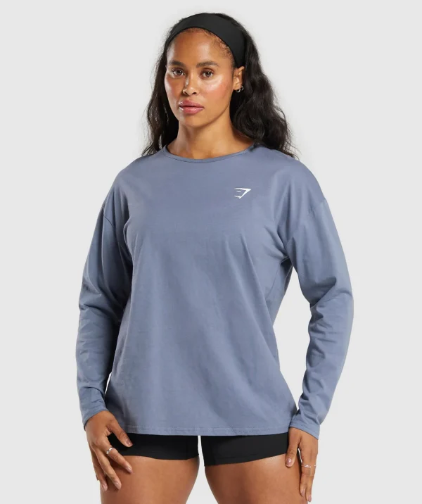 Training Oversized Cotton Long Sleeve Top