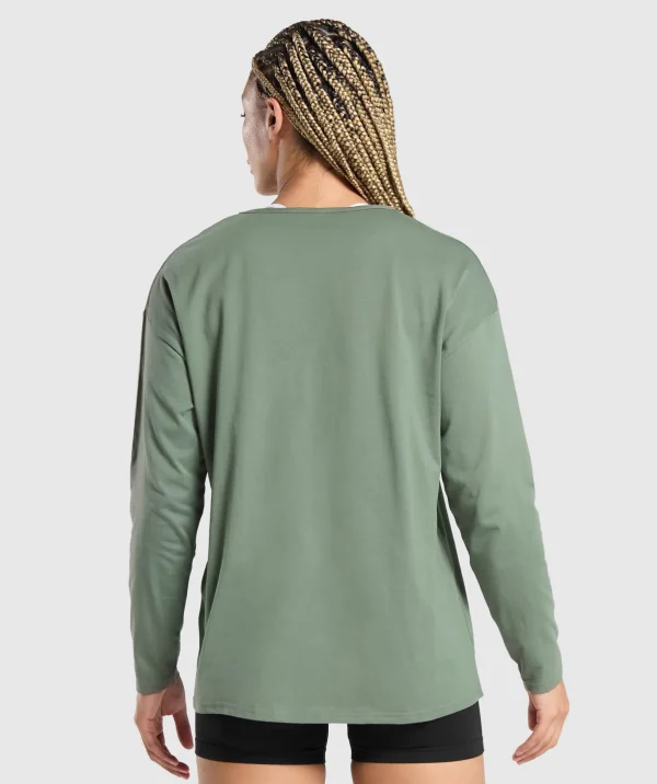 Training Oversized Cotton Long Sleeve Top