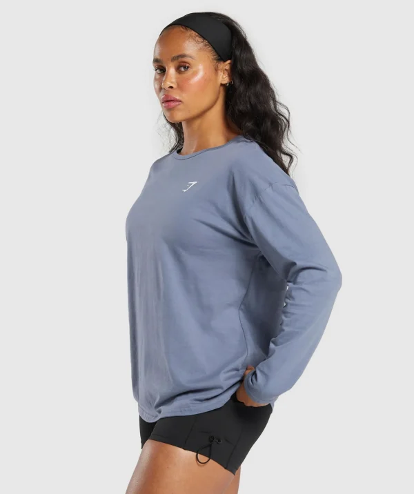 Training Oversized Cotton Long Sleeve Top