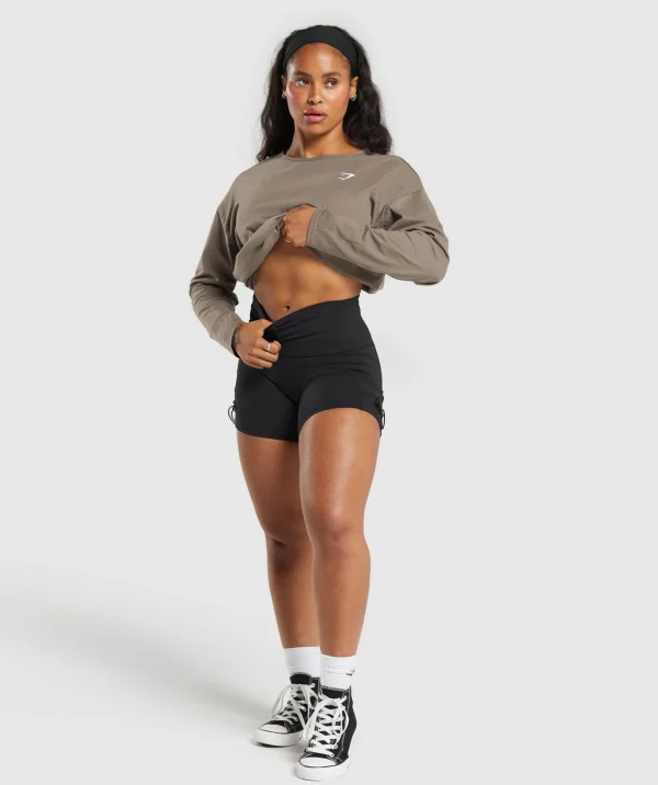 Training Oversized Cotton Long Sleeve Top