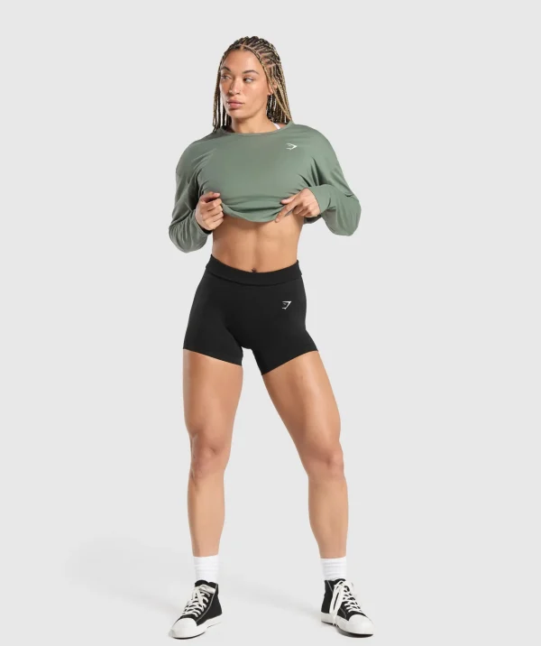 Training Oversized Cotton Long Sleeve Top