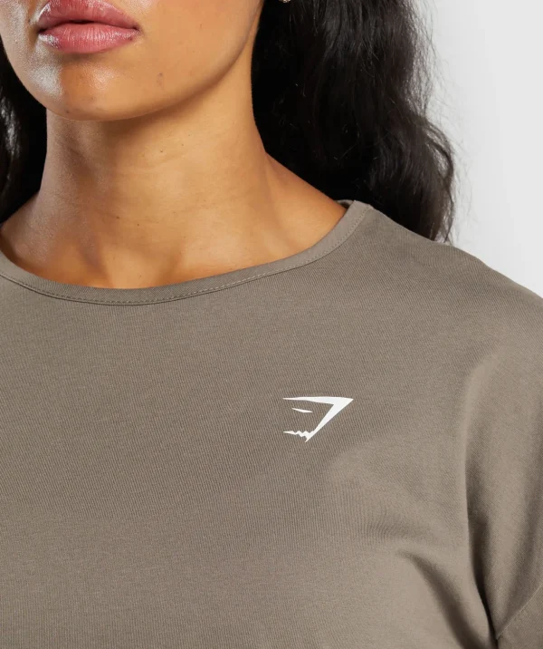 Training Oversized Cotton Long Sleeve Top
