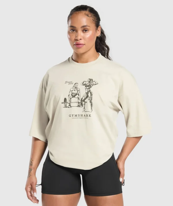 Two Strong Women Oversized T-Shirt