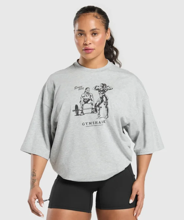 Two Strong Women Oversized T-Shirt