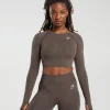 Vital Seamless 2.0 Long Sleeve Crop Top