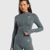 Vital Seamless 2.0 Midi Zip Up Jacket