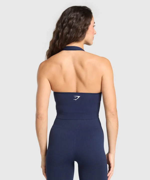 Vital Seamless Halter Neck Tank With Shelf