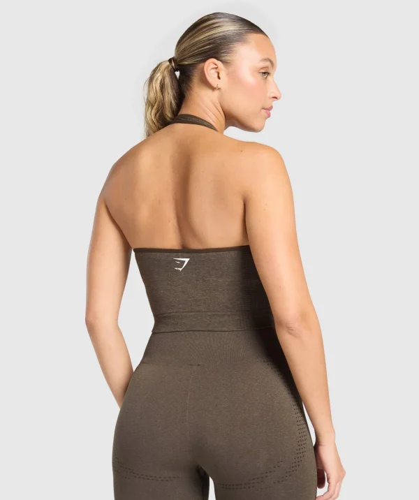 Vital Seamless Halter Neck Tank With Shelf