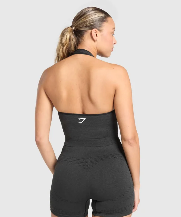 Vital Seamless Halter Neck Tank With Shelf