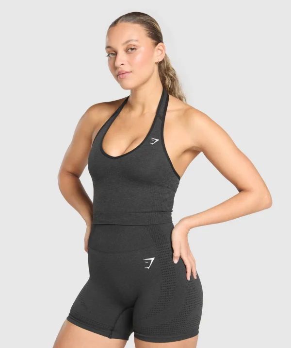 Vital Seamless Halter Neck Tank With Shelf