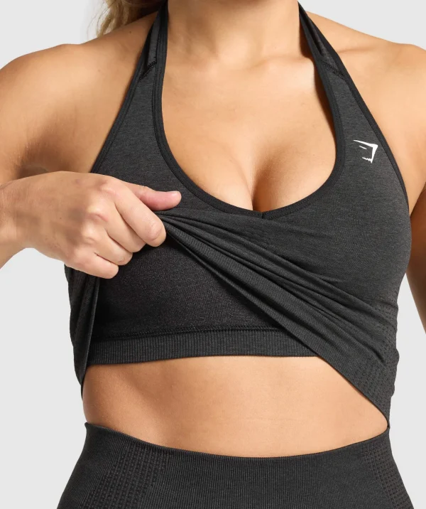 Vital Seamless Halter Neck Tank With Shelf