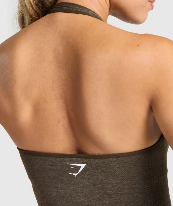 Vital Seamless Halter Neck Tank With Shelf