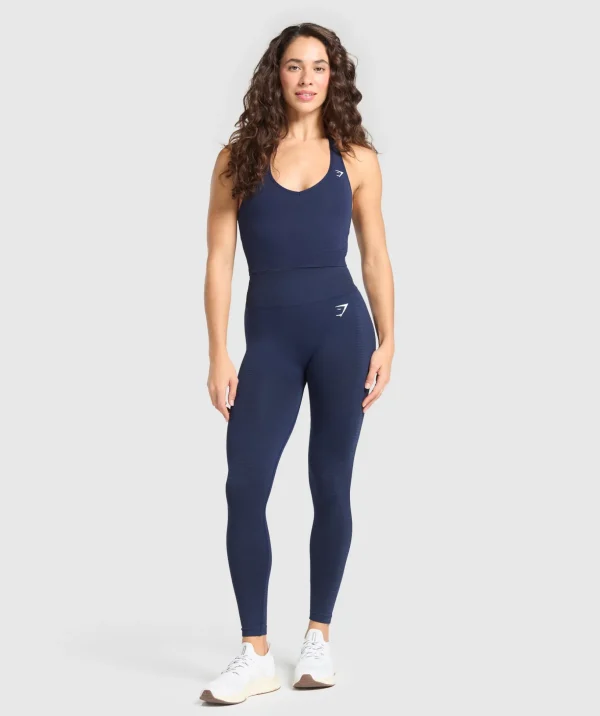 Vital Seamless Halter Neck Tank With Shelf