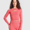 Vital Seamless Long Sleeve Cut Out Top