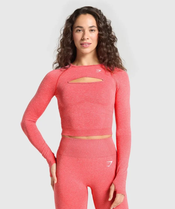 Vital Seamless Long Sleeve Cut Out Top