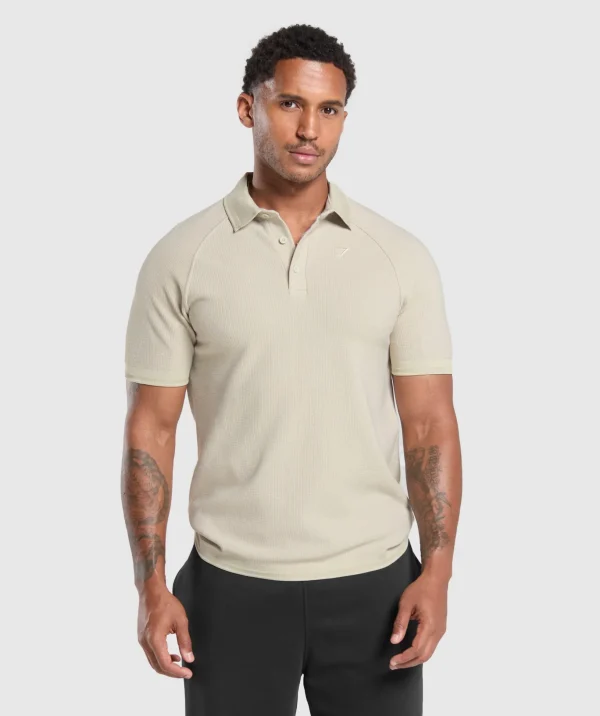 Waffle Polo Shirt