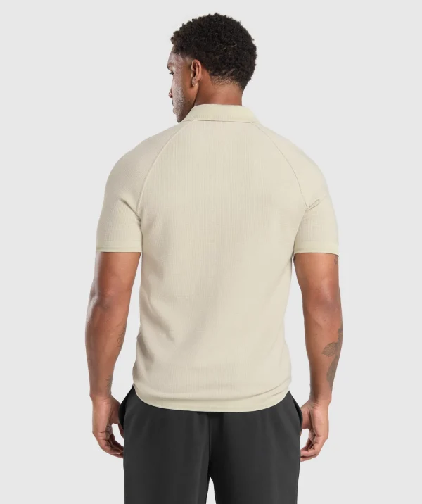 Waffle Polo Shirt