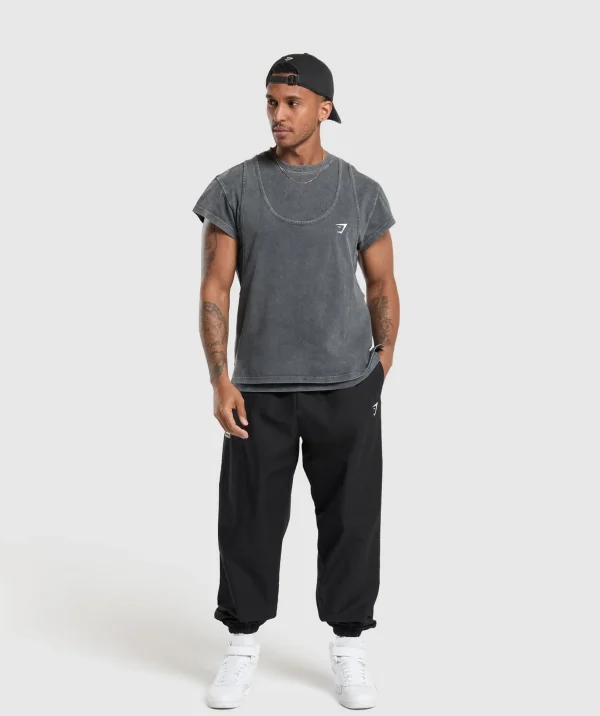 Washed Double Layer T-Shirt