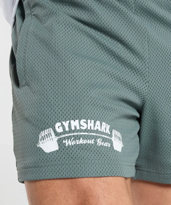 Workout Gear Mesh 5" Shorts