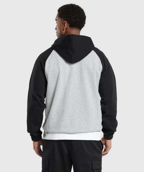 1/4 Zip Raglan Hoodie